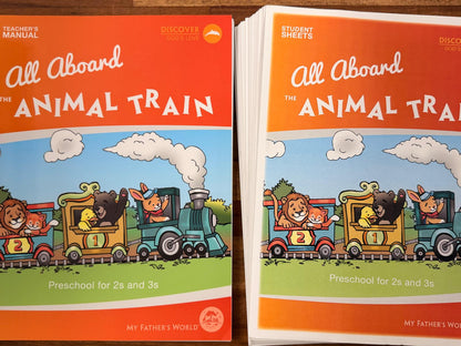 My Father's World - All Aboard the Animal Train LOT of 2