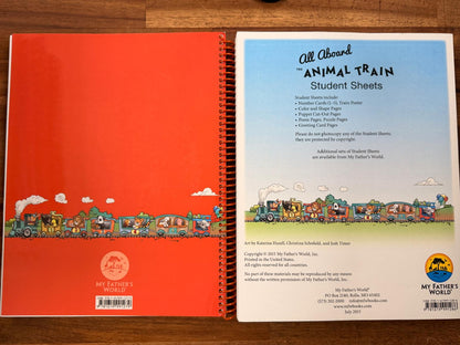My Father's World - All Aboard the Animal Train LOT of 2