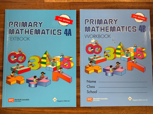 Primary Mathematics 4A/4B Textbook w/ Wrkbk (US Ed.)
