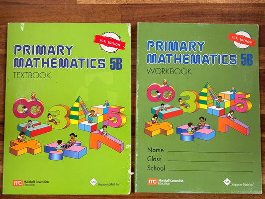 Primary Mathematics 5A/5B Textbook/Workbook (US Ed.)