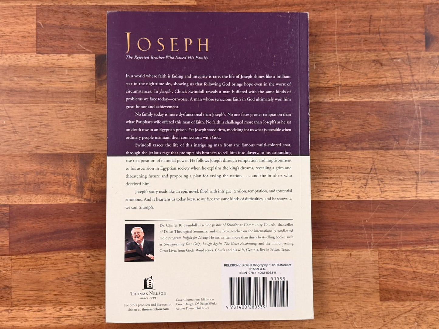Joseph - Profile in Character from Charles R. Swindoll