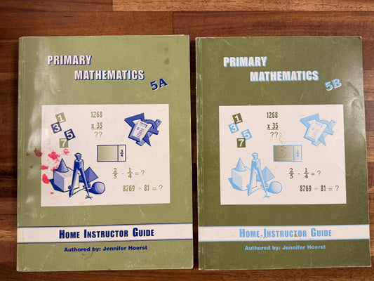 Primary Mathematics 5A/5B Home Instructor Guides