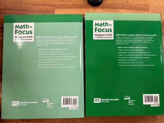 Math in Focus Course 2 A/B Teacher's Edition