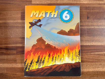 BJU Press Math 6 Textbook (3rd Edition)