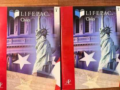 LIFEPAC Civics SET - Units 1-5 w/ Tchr Guide & More SET