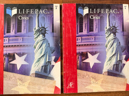 LIFEPAC Civics SET - Units 1-5 w/ Tchr Guide & More SET