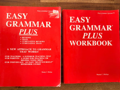 Easy Grammar PLUS Teacher Edition, Workbook, & Daily Grams