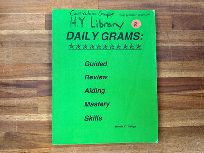 Easy Grammar PLUS Teacher Edition, Workbook, & Daily Grams