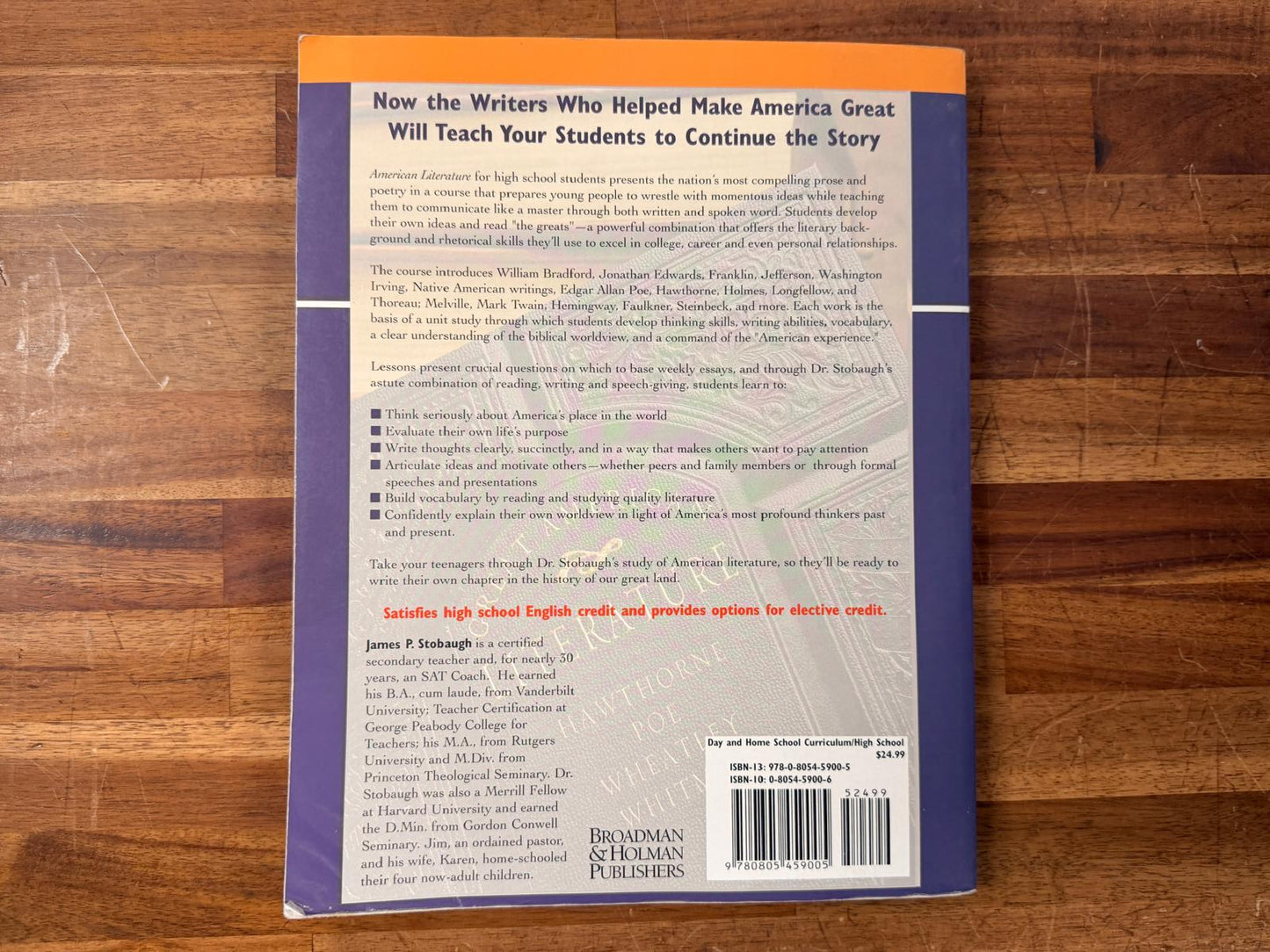 Stobaugh American Literature - Student Edition