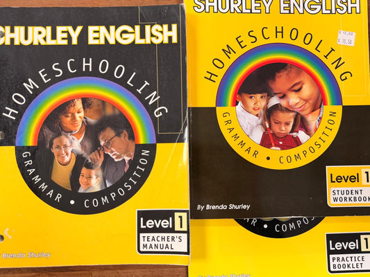 Shurley English Homeschooling Level 1 SET of 3