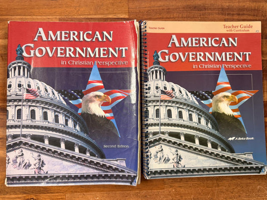 Abeka American Government (2nd Ed) LOT of 6
