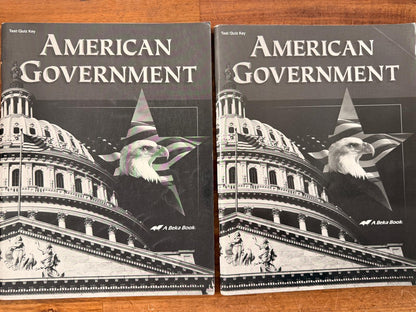 Abeka American Government (2nd Ed) LOT of 6