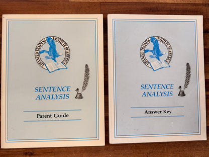 ATIA Sentence Analysis - Txtbk, Workbook, PrntGde,AnswrKy