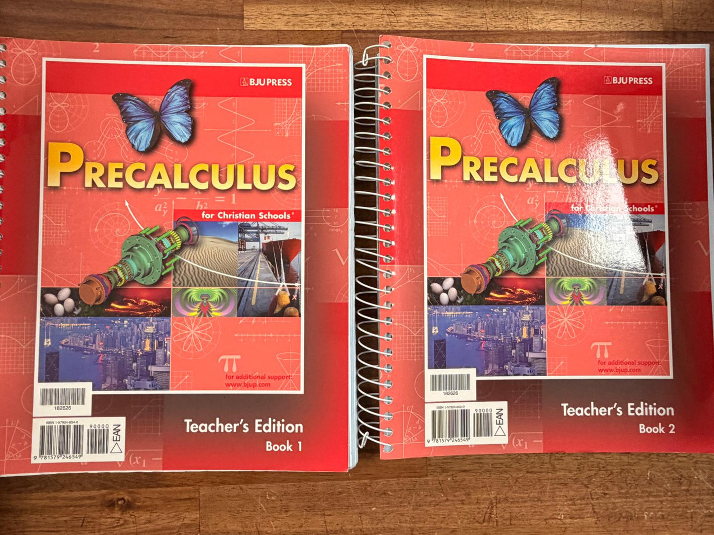 BJU Precalculus SET of 4: Text, Teacher Manuals Pt 1&2, Tests