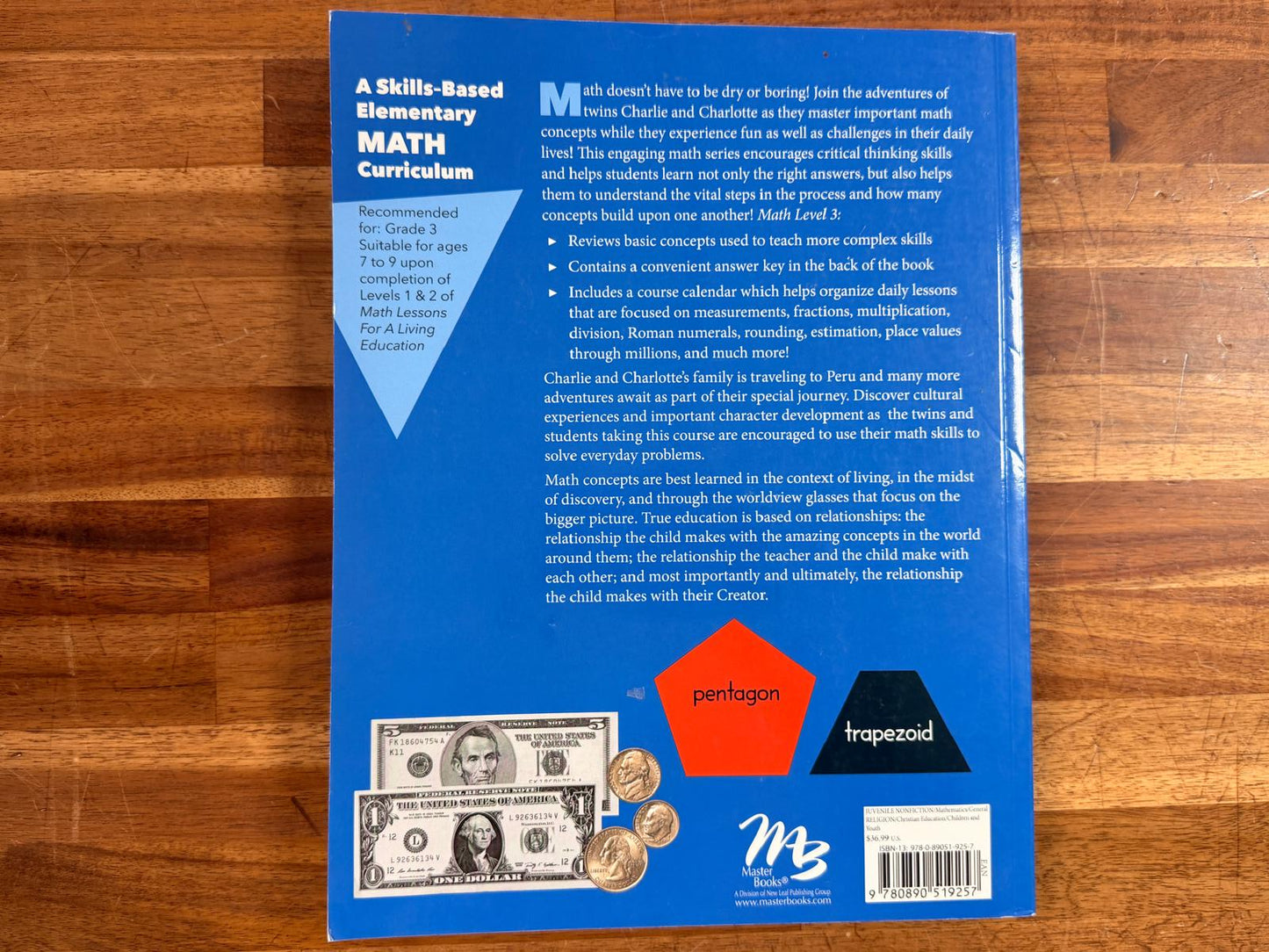 Master Books Math Lessons for a Living Education Level 3