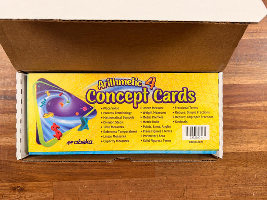 Abeka Arithmetic 4 Concept Cards