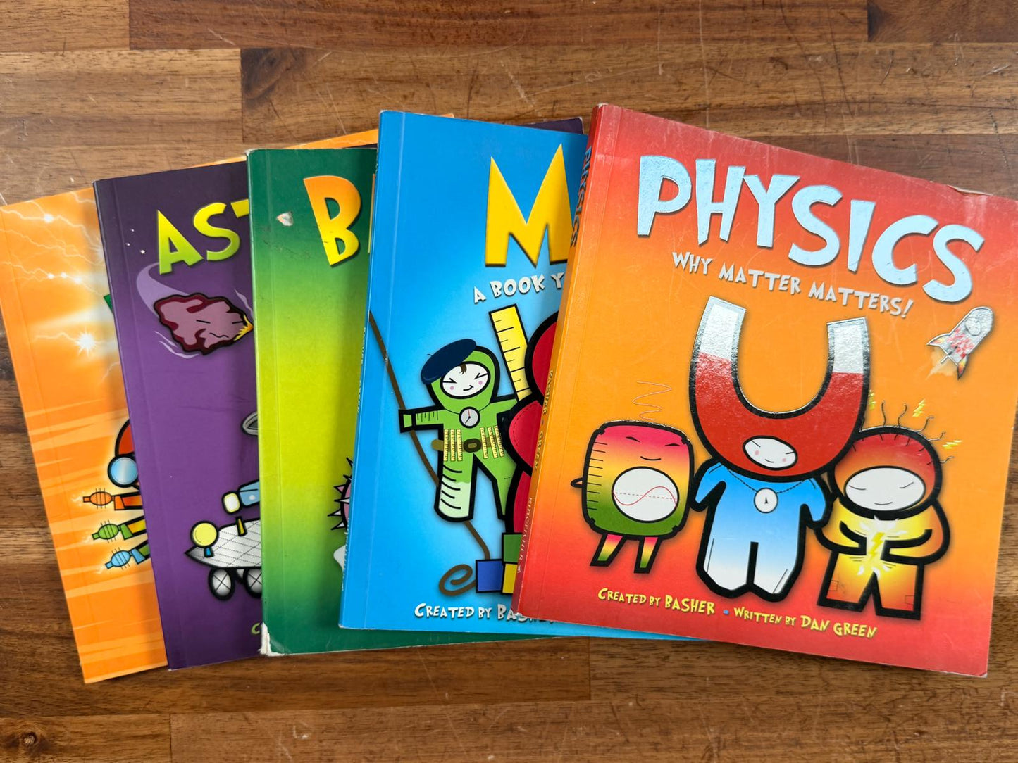 Basher Science Book LOT of 5 - Biology, Physics, & More