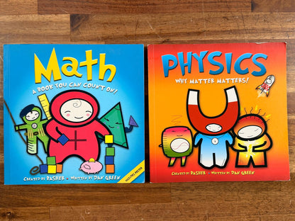 Basher Science Book LOT of 5 - Biology, Physics, & More