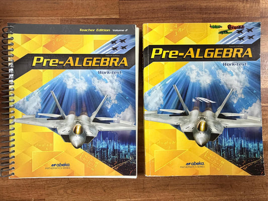 Abeka Pre-Algebra Work-Text & Teacher Edition (4th Ed)