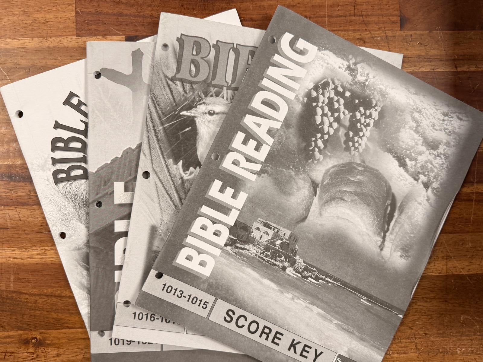 School of Tomorrow Bible Reading Score Keys 1013-1024
