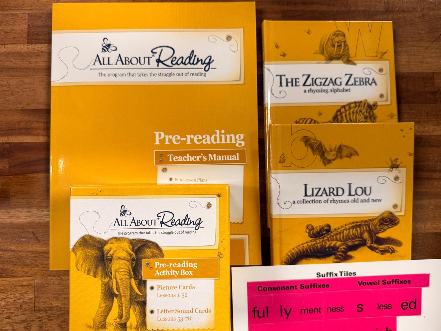 All About Reading Pre-Reading SET - TM, Vol. 1-2 Rdrs, Cards