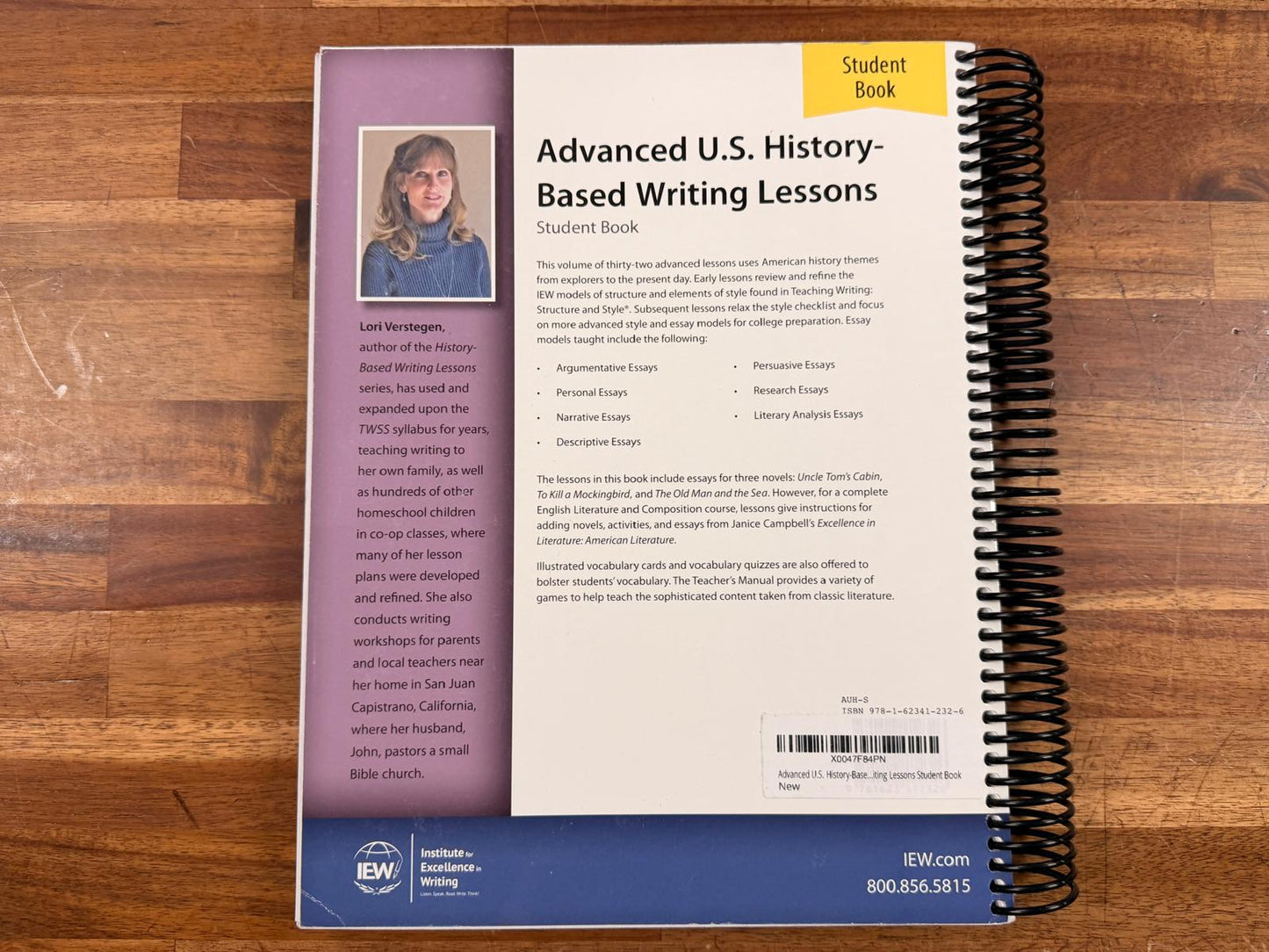 IEW Advanced U.S. History Writing Lessons Student