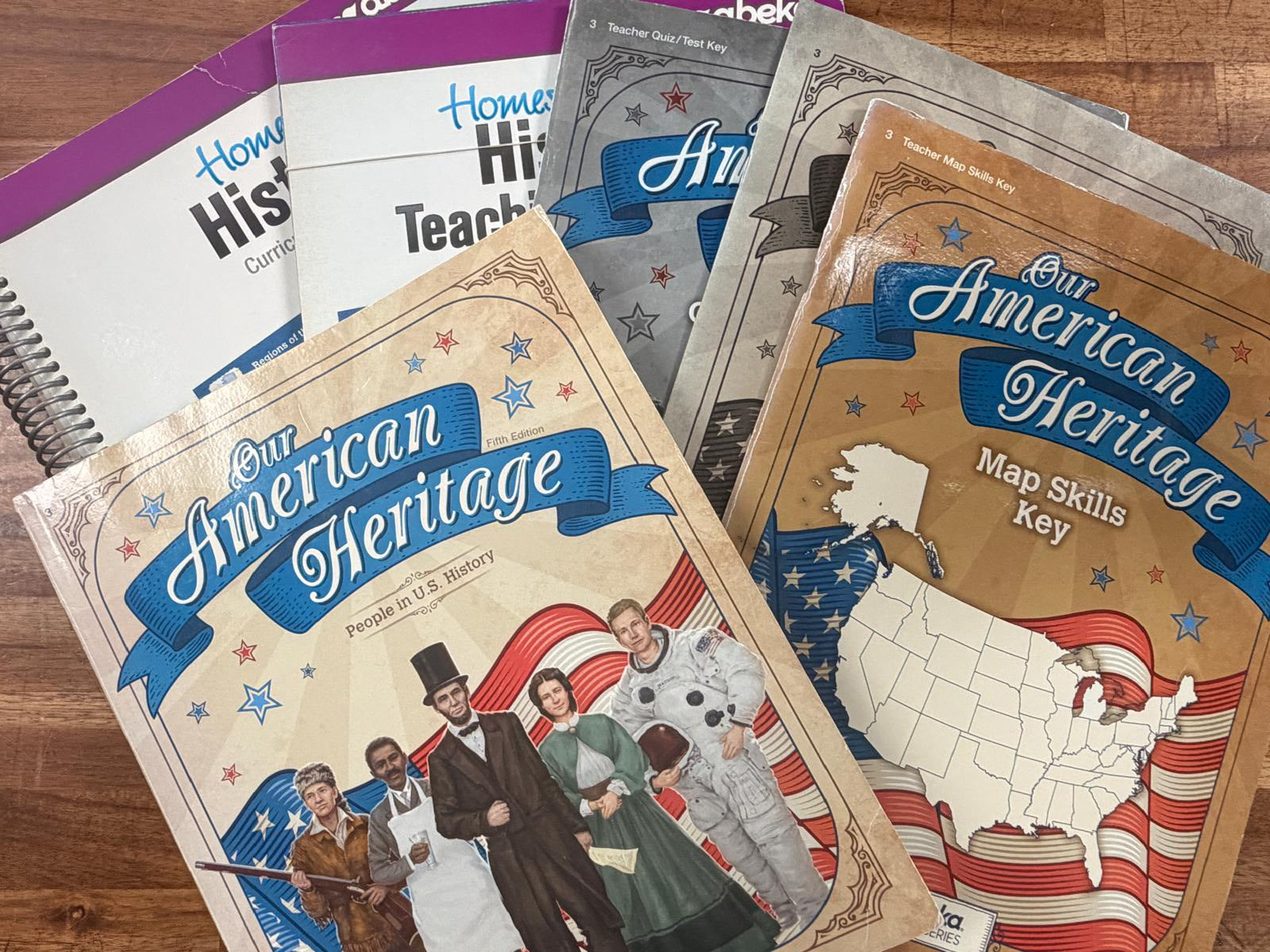 Abeka Our American Heritage LOT of 6 (Fifth Edition)