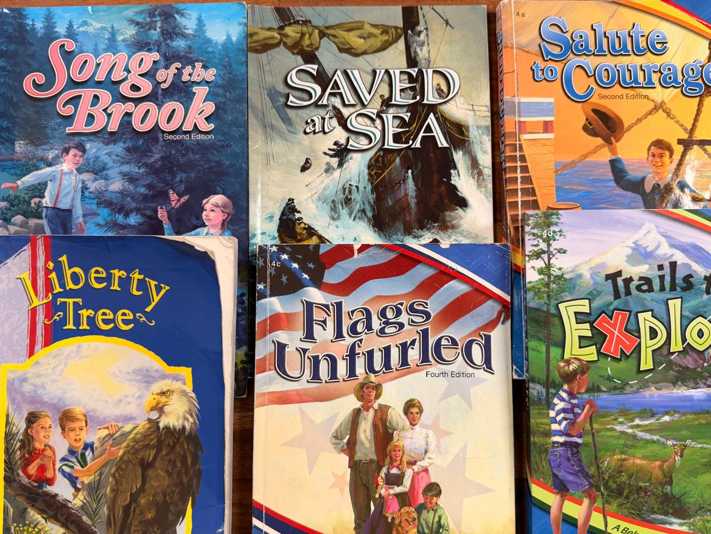 Abeka Readers 4 Book LOT of 6