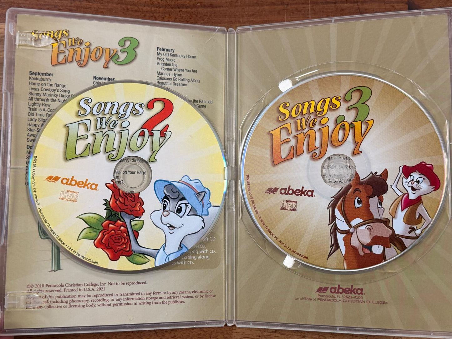 Abeka Songs We Enjoy 2 & 3 (Audio CD - 2 Discs)