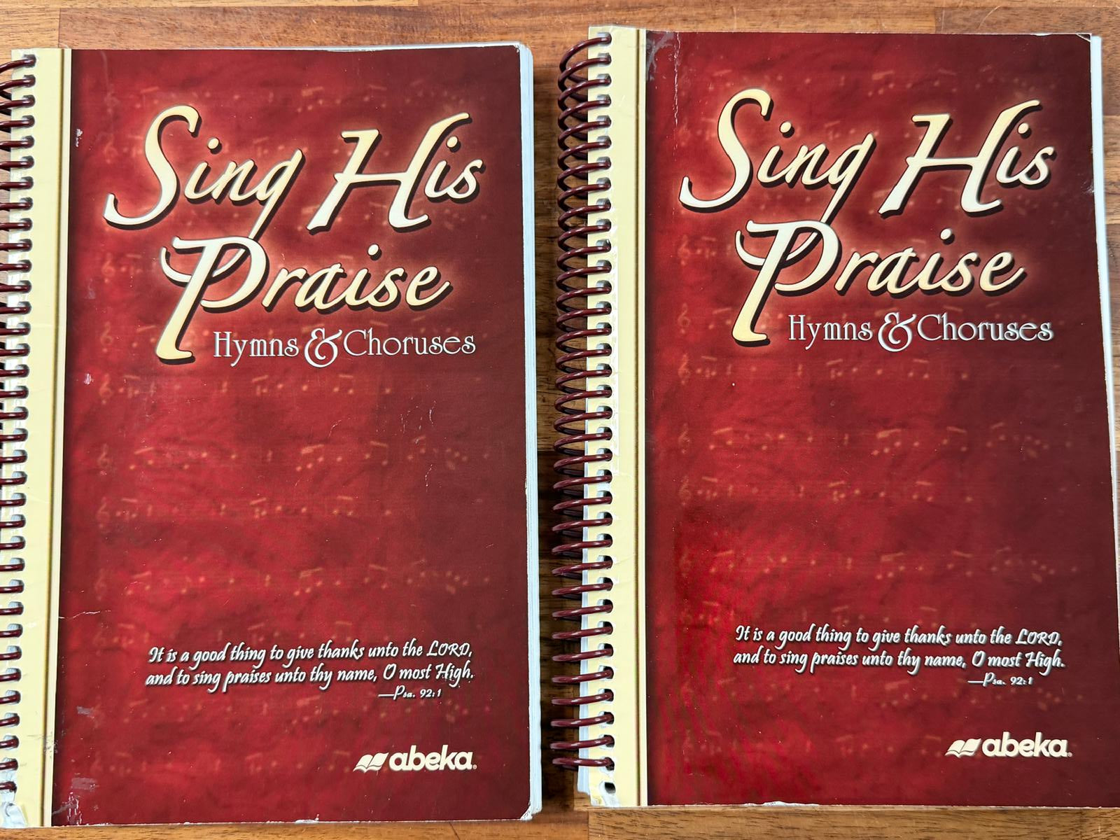 Abeka Sing His Praise Hymns & Courses (LOT of 2)