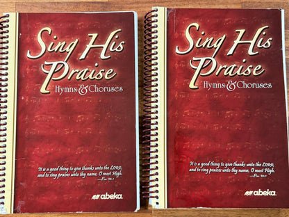 Abeka Sing His Praise Hymns & Courses (LOT of 2)