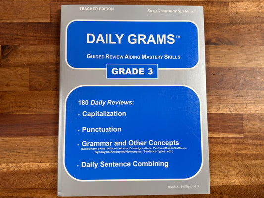 Daily Grams - Grade 3 - Teacher Edition