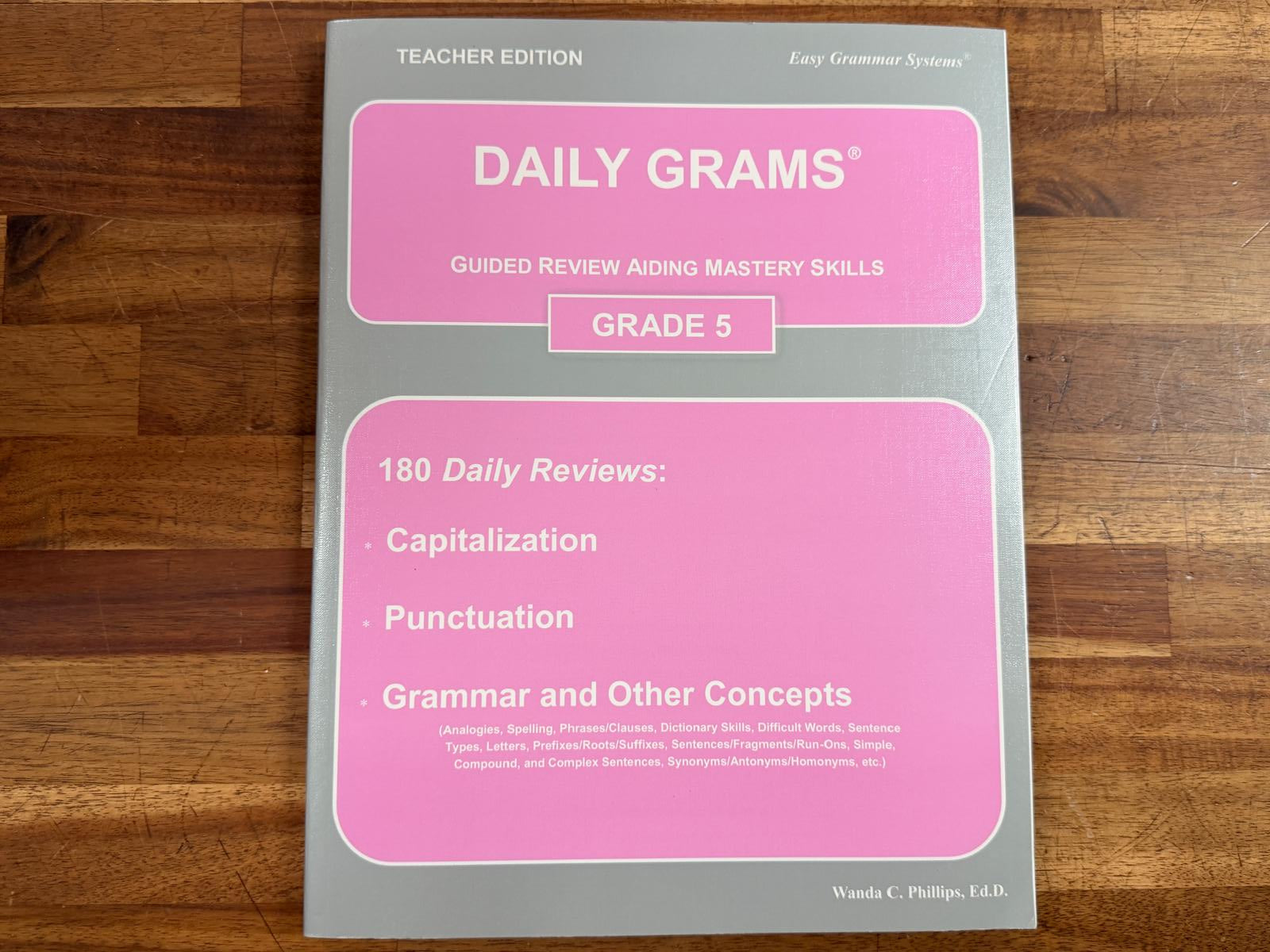 Easy Grammar Grade 5 Teacher Edition
