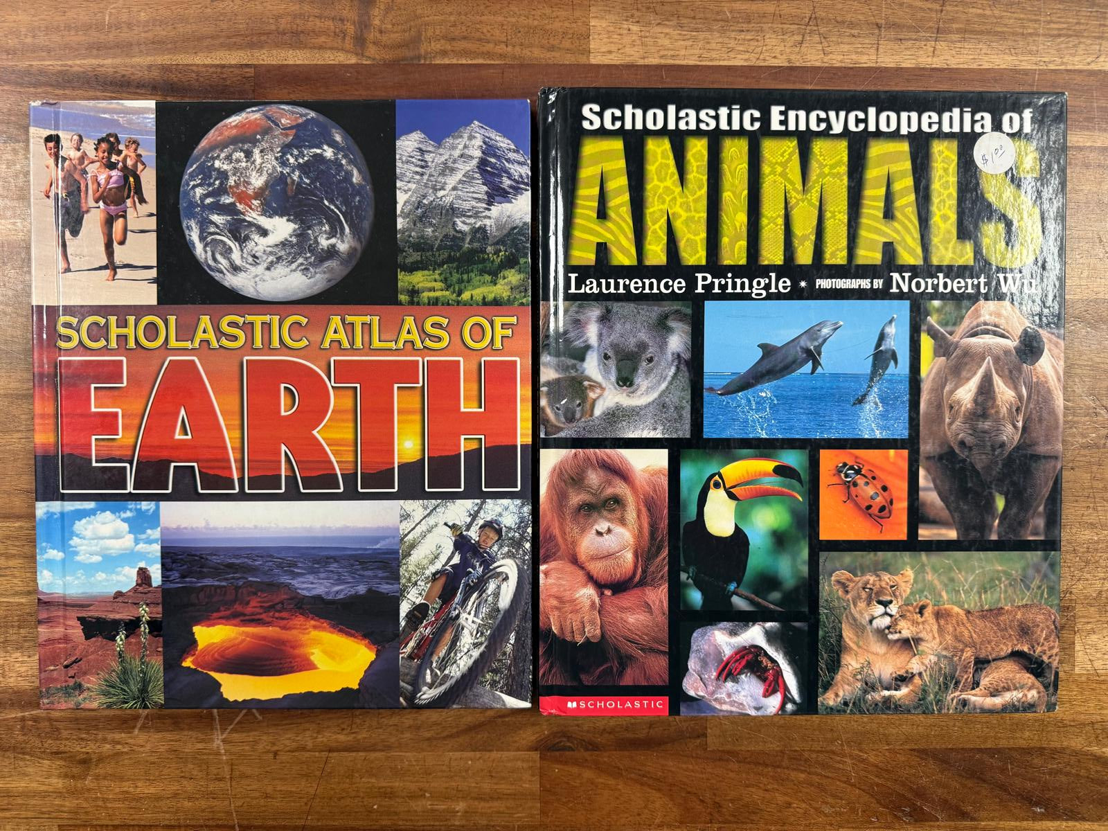 Scholastic Encyclopedia of Animals & Earth (LOT of 2)