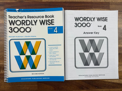 Wordly Wise 3000 - Book 4 (2nd Ed) Teacher Guide & AnswrKy