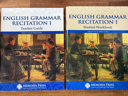 Memoria Press English Grammar Recitation I - Student & Tchr