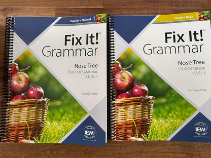IEW Fix It! Grammar - The Nose Tree - Student & Teacher (3rd)