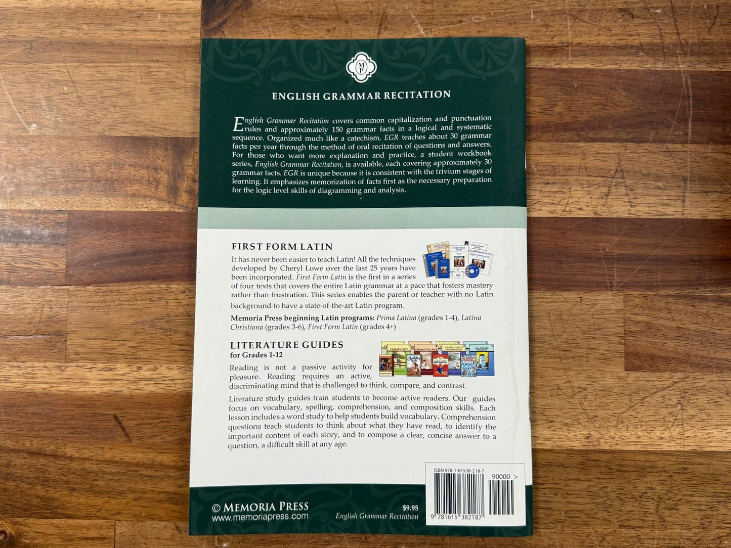 Memoria Press English Grammar Citation Cheryl Lowe
