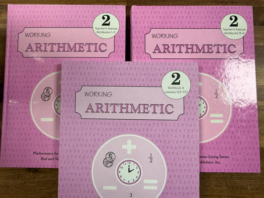 Rod & Staff Arithmetic 2 - Teacher Manuals Books 1-4 & Wkbk 4