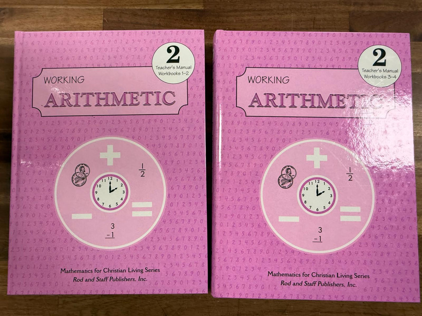 Rod & Staff Arithmetic 2 - Teacher Manuals Books 1-4 & Wkbk 4
