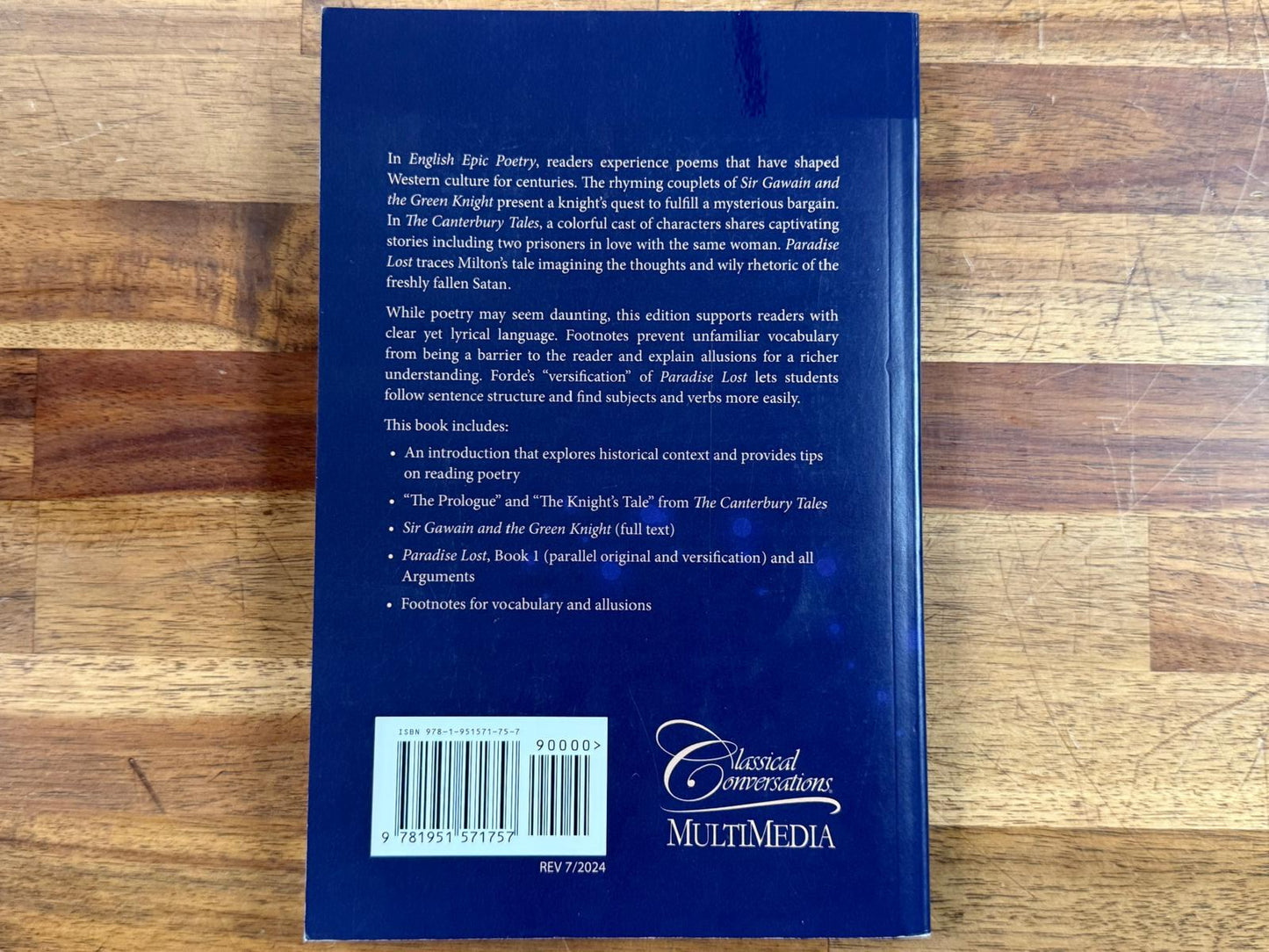Copper Lodge Library - English Epic Poetry