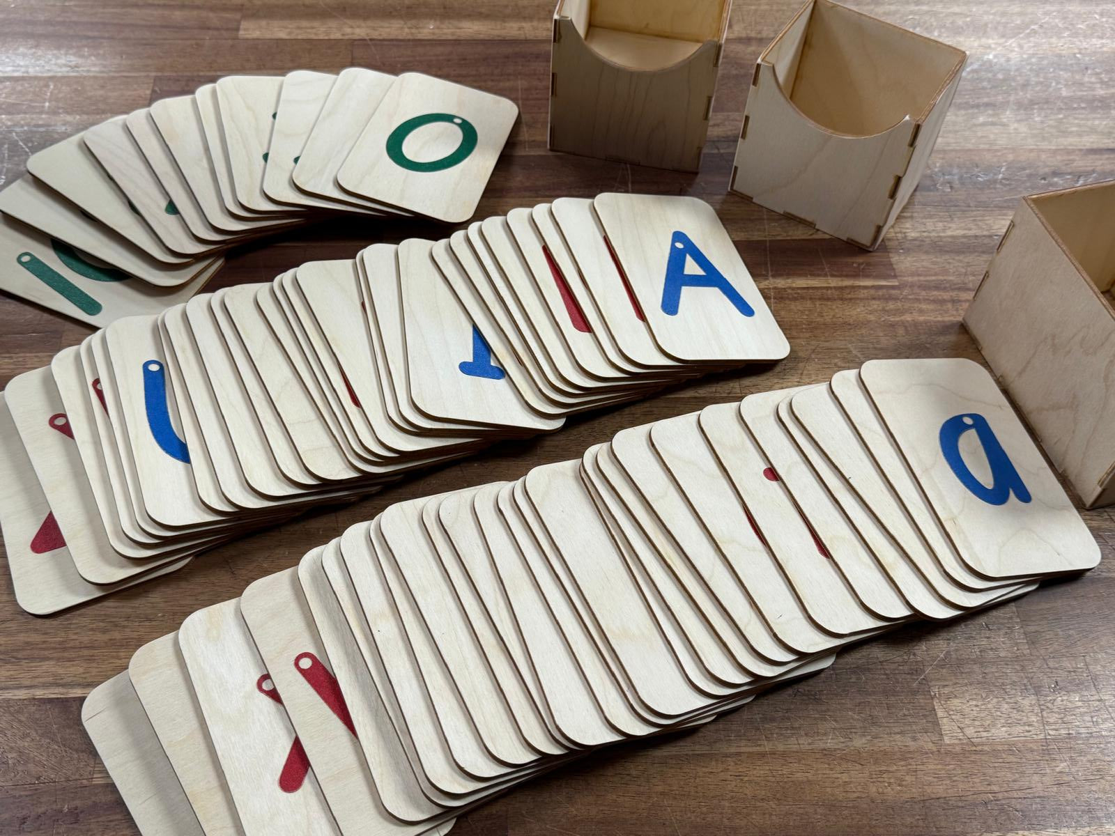 Custom Montessori Sandpaper Upp/Low Case Letters & Numbers