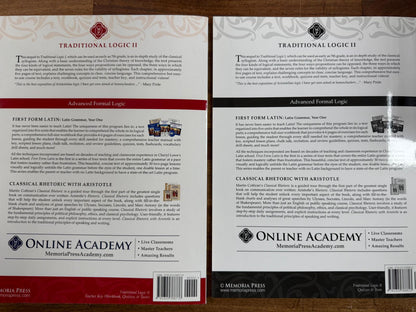 Memoria Press Traditional Logic II - Text, Quizzes, TchrKey