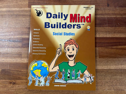 Critical Thinking Daily Mind Builders Social Studies (Gr 5-12)