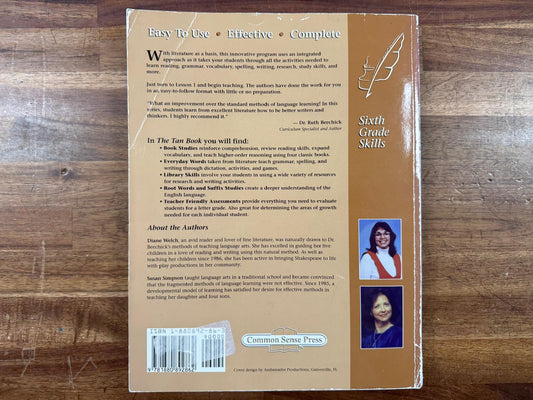 CSP Learning Language Arts Through Literature - Tan Book