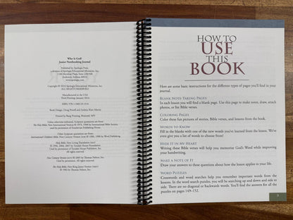 Apologia Who Is God? Junior Notebookin Journal