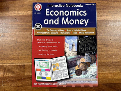 Mark Twain Interactive Notebook Economics and Money (Clean)