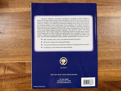 Mark Twain Interactive Notebook Economics and Money (Clean)
