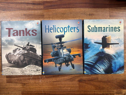 Usborne Vehicle Books - LOT of 3