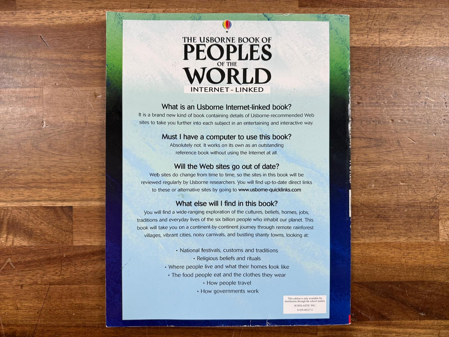 The Usborne Book of Peoples of the World (Internet-Linked)